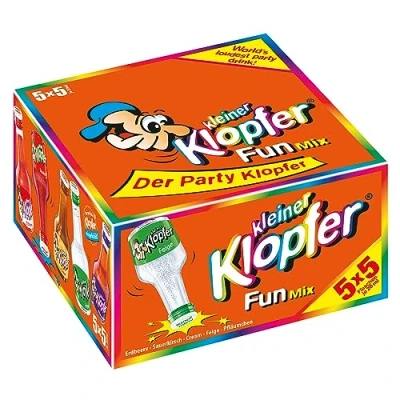 Abbildung von Kleiner Klopfer Fun Mix / 25 Kleine in 5 verschiedenen Geschmacksrichtungen Süß &amp; Fruchtig Perfekt für Geburtstag oder Junggesellenabschied