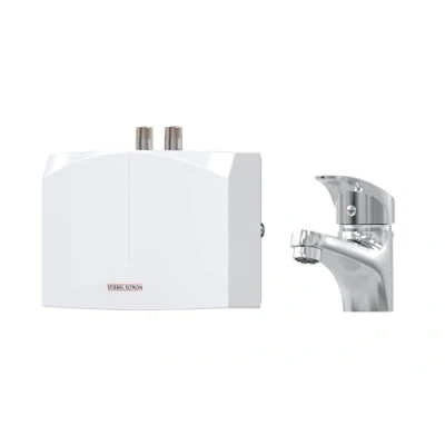 Abbildung von STIEBEL ELTRON Klein Durchlauferhitzer &quot;DNM 3&quot;, hydraulisch, 3,5 kW, inkl. MAE W Einhebelmischer für Handwaschbecken