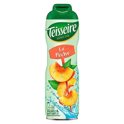 Abbildung von Teisseire Getränke Sirup Peach/Pfirsich 600ml der genauso schmeckt wie die Frucht (1er Pack)