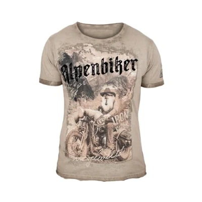 Abbildung von Hangowear Trachtenshirt Herren YOGI greige
