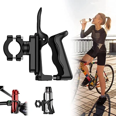 Abbildung von MOUDENSKAY Flaschenhalter Fahrrad,360 Grad drehbarer Fahrrad Wasser Flaschenhalter,Einstellbare mit Adapter,für Fahrrad,Rennrad,Mountainbikes,Kinderwagen usw