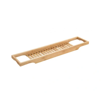 Abbildung von WENKO Badewannenbrücke &quot;Bambusa&quot;, BxTxH: 70x16x4,5 cm, Badewannenablage aus Bambus