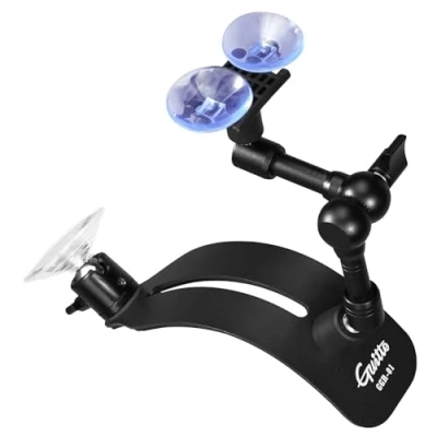 Abbildung von GUITTO Guitar Balance Support Klassischer Gitarrenstützfuß mit ergonomischem Design, schneller Höhenverstellung (Sperrfunktion), geeignet für lackierte Akustikgitarren GGR 01