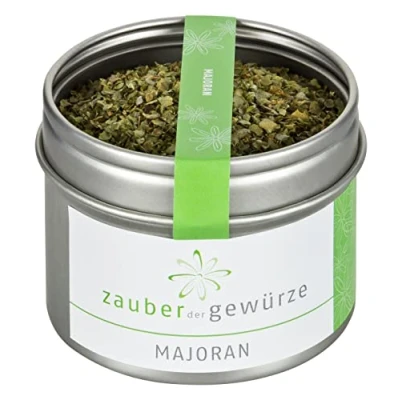 Abbildung von Zauber der Gewürze Majoran, getrocknet und gerebelt, Spitzenqualität in wiederverschließbarer Aroma Dose, 10 g