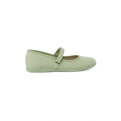 Abbildung von Pisamonas Riemchenballerina für Kinder, Größe: 28, Verde helecho Schuhe