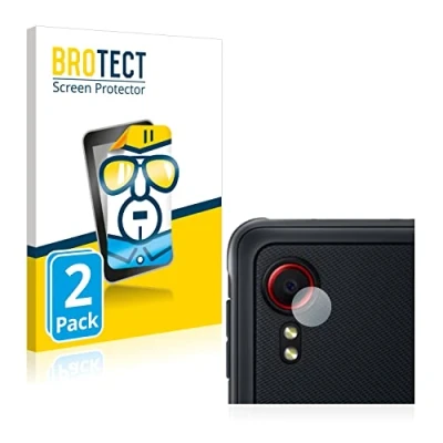 Abbildung von BROTECT (2 Stück Schutzfolie für Samsung Galaxy XCover 5 (NUR Kameraschutz) Displayschutz Folie Ultra Klar
