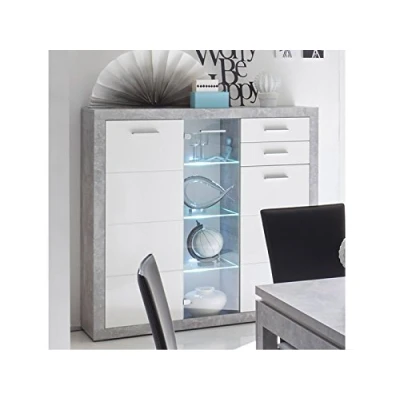 Abbildung von PREISBRECHER Highboard Rio de Janeiro, 137 x 134 37 cm (B/H/T)