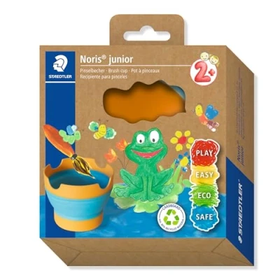 Abbildung von STAEDTLER Noris® junior 8767 40 Wasserbecher, Karton Karte mit 1 Pinselbecher, gefaltet BK