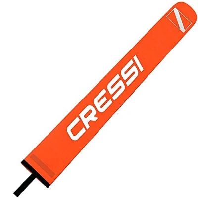 Abbildung von Cressi Strap Tauchmaske, Fluoreszierend Orange/Weiß, Einheitsgröße