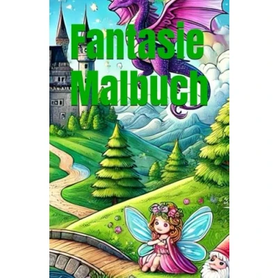 Abbildung von “Fantasie Malbuch für Kinder: Feen, Drachen, Prinzessinnen und Schlösser Zauberhafte Märchenwelten zum Ausmalen