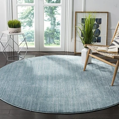 Abbildung von Safavieh Modern Teppich für Wohnzimmer, Esszimmer, Schlafzimmer Vision Collection, Kurzer Flor, Meeresschaum, 200 X cm