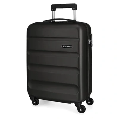 Abbildung von Roll Road Flex Kabinenkoffer Schwarz 38x55x20 cms Hartschalen ABS Kombinationsschloss 35L 2,5Kgs 4 Räder Handgepäck
