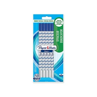 Abbildung von Papermate Magic+, Blau, Weiß, Fein, China, Sichtverpackung, 10 Stück(e)