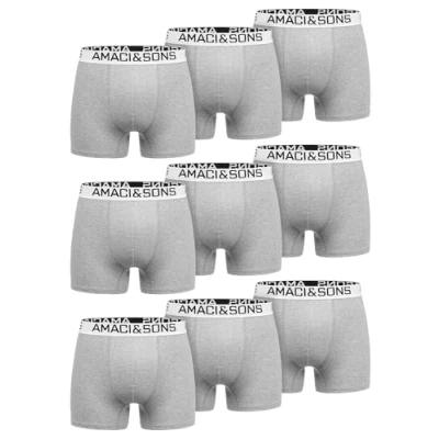 Abbildung von Amaci&amp;Sons Boxershorts LARY 9er Pack (9er Pack) Herren Baumwolle Männer Unterhose Unterwäsche