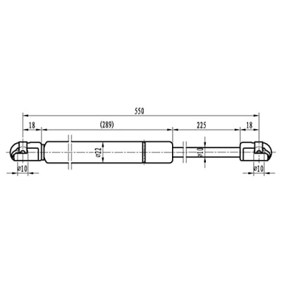 Abbildung von MAPCO 91607 Heckklappendämpfer 850 550 FORD: Transit Mk3 Bus, Kastenwagen, Mk4 Bus