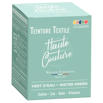 Abbildung von Textilfarbe, wassergrün, 350 g, All in One gebrauchsfertig für Kleidung und Stoffe HAUTE COUTURE