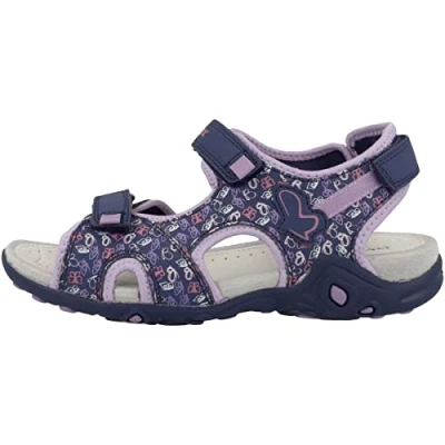 Abbildung von Geox Whinberry G Trekkingsandale für Kinder, Größe: 29, Navy dark lilac Schuhe