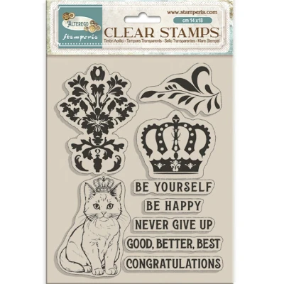 Abbildung von Stamperia WTK202 Acrylic Stamp, Brown/Black, 14 x 18 cm