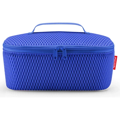 Abbildung von reisenthel coolerbag M Pocket mesh royal Blue Kühltasche mit Obermaterial aus recycelten PET Flaschen Ideal für das Mittagessen unterwegs