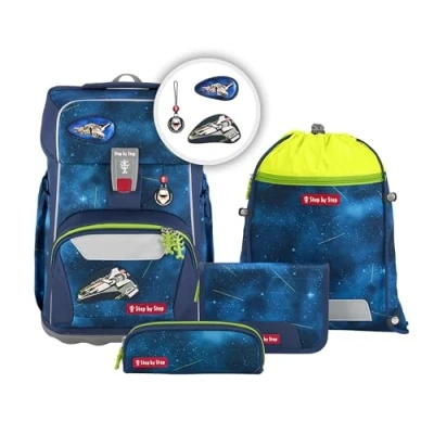 Abbildung von STEP BY Giantset 5TEILIG Schulranzen Set für Kinder, Größe: One Size, Starship galactus