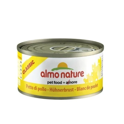 Abbildung von Almo Nature HFC Natural Katzenfutter nass Hühnerbrust 24er Pack (24 x 70g)