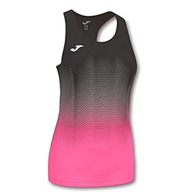 Abbildung von Joma Mädchen Elite Vii Lauf Tanktop, Schwarz/Rosa, XXS