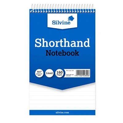 Abbildung von Silvine Reporter&#039;s Spiral Notizbuch, 20,3 x 12,7 cm 160 Seiten 12er Pack blau