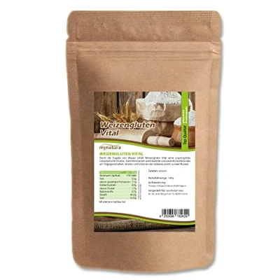Abbildung von Mynatura Weizengluten Vital I Weizen Backen Weizenprotein Kochen Brotteig Weizenkleber Natürliches Verdickungsmittel Gebäck (2x 1000g)
