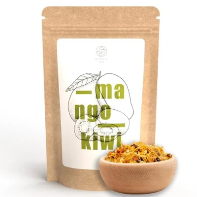 Abbildung von Alpaca Tea Mango Früchteteemischung lose wiederverschließbar (Mango Kiwi, 500g)