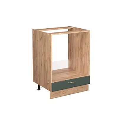 Abbildung von Vicco Herdumbauschrank Fame Line, Grün Gold Landhaus/Eiche, 60 cm ohne Arbeitsplatte