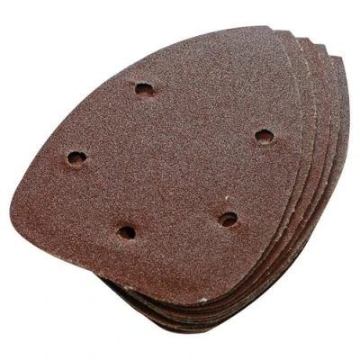 Abbildung von Silverline 245094 Klett Deltaschleifblätter, 140 mm, 10er Pckg. 60er Körnung