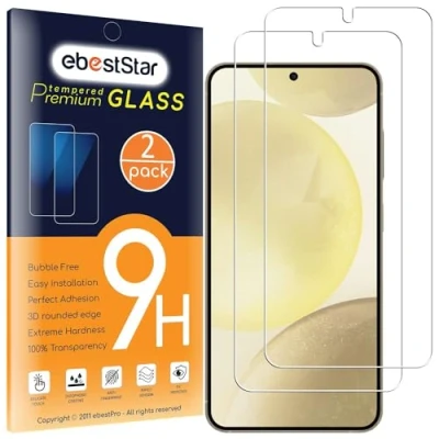 Abbildung von ebestStar {2 Stück) Panzer Schutz Glas für Samsung Galaxy S24, 3D Displayschutz, 9H gehärte Glas, Abgerundete, Blasenfrei