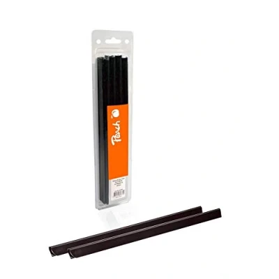 Abbildung von Peach R PBS408 02 Klemmschienen DIN A4, 8 mm, 40 Blatt, 25 Stück, schwarz