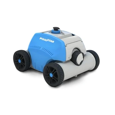 Abbildung von Steinbach Poolstar Poolrunner Battery+ 061013AV Kabelloser Bodensauger für Pools mit Bis zu 18 m² Bodenfläche 2 Stunden Akkulaufzeit Auch Salzwasser geeignet