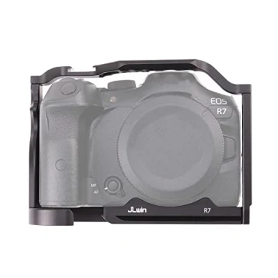 Abbildung von Hersmay Aluminium Kamerakäfig für Canon EOS R7 spiegellose Kameras