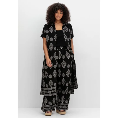 Abbildung von sheego by Joe Browns Longbluse &quot;Große Größen&quot;, mit Ornamentdruck, extralang
