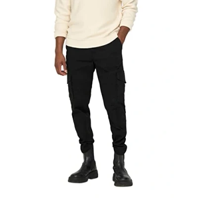 Abbildung von Only &amp; Sons Onsdean LIFE TAP Cargohose, Herren, Größe: 33x30, Black