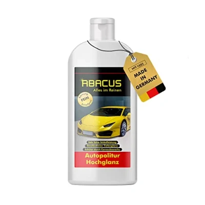 Abbildung von ABACUS® Autopolitur Hochglanz, Hochglanzpolitur, Lackpolitur, Politur Auto Politur, Lackglanz, Tiefenglanz, Poliermittel Hochglanz 500 ml (4030)