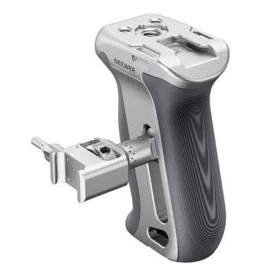 Abbildung von NEEWER NATO Seitengriff mit Schnellwechsel ergonomische seitliche Kamera Handgriff Klemme rutschfestem Griff Cold Shoe 1/4&quot;, 3/8&quot; Gewinde kompatibel SmallRig Käfig CA130