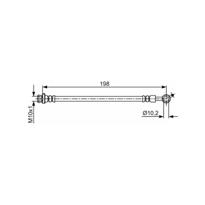 Abbildung von BOSCH 1 987 481 713 Bremsschläuche 198 M10x1