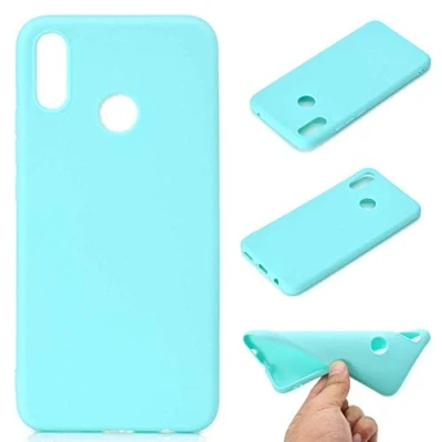 Abbildung von CoverKingz Silikonhülle kompatibel mit Huawei P Smart + Plus Silikon Handyhülle Softcase dünn Schutzhülle Slim Cover Matt Grün