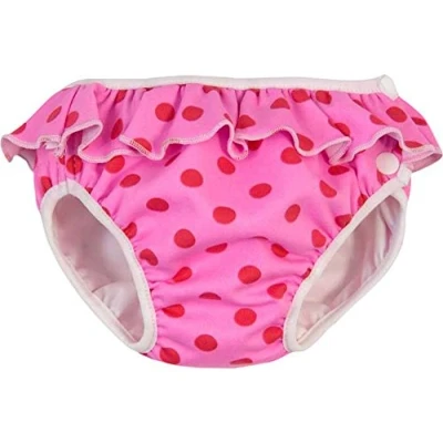 Abbildung von ImseVimse Schwimmwindel pink dots 1Stück (S) (Mädchen, Reusable Diaper, mittel, pink)