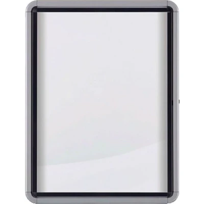 Abbildung von Nobo abschließbarer Schaukasten mit magnetischer Notiztafel, 6 x A4, Premium Plus, Weiß, 1902558