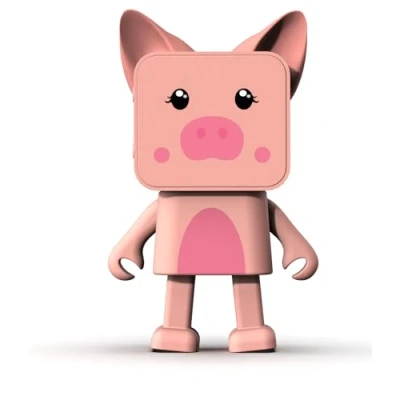 Abbildung von Bluetooth Lautsprecher Tanzendes Schwein Kleiner Tragbarer Leistungsstarke Boxen Handy oder PC Kabellos 5h Akkulaufzeit Lustiges Originelles Design Spitzentechnologie Mob