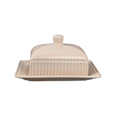Abbildung von Greengate Alice Butterdose creamy fudge medium 17x14cm
