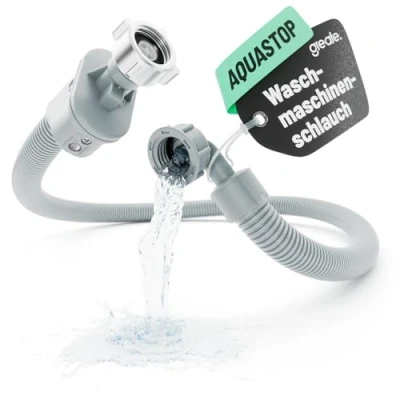 Abbildung von greate Aquastop Schlauch Waschmaschine &amp; Spülmaschine 1,5 m 3/4 Zoll Waschmaschinenschlauch inkl. Sicherheitsventil Wasserstop Zulaufschlauch Geschirrspüler