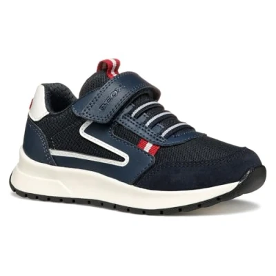 Abbildung von Geox Briezee BOY Sneaker low für Kinder, Größe: 27, Navy/dark red Schuhe