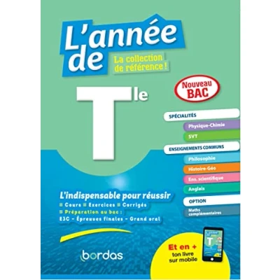 Abbildung von L&#039;Année de Tle Spécialités Physique Chimie + SVT