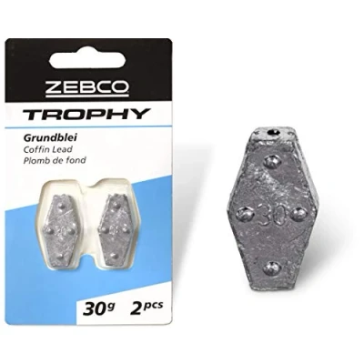 Abbildung von Zebco Qualitäts Trophy Angelblei Blei Grundblei Angeln Angel Zubehör, Diverse, 100 g