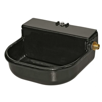 Abbildung von Kerbl Schwimmertränke, emailliert, m. Ablaufst Schwarz 3L